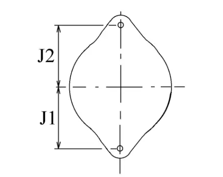 Côtes et dimensions de l'alternateur
