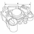 Régulateur compatible pour alternateur VALEO 2542449