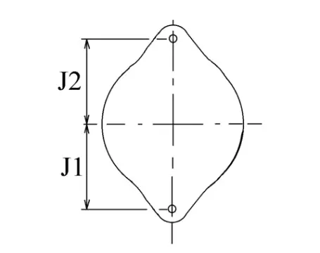 Côtes et dimensions de l'alternateur