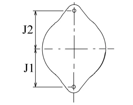 Côtes et dimensions de l'alternateur
