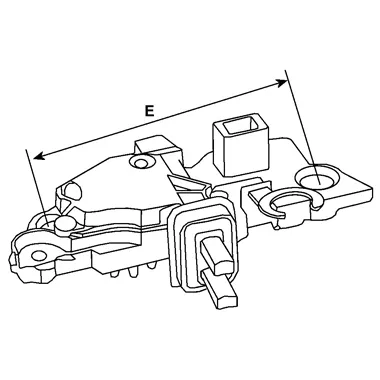 schema dimension regulateur d'alternateur