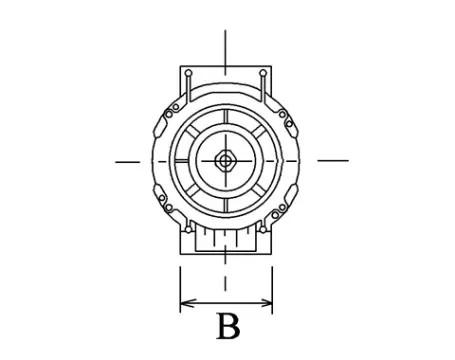 Côtes et dimensions de l'alternateur