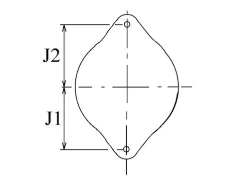 Côtes et dimensions de l'alternateur
