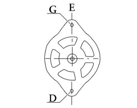 Côtes et dimensions de l'alternateur