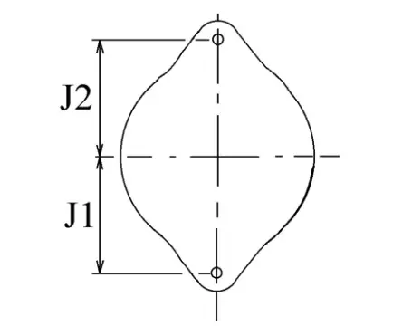 Côtes et dimensions de l'alternateur