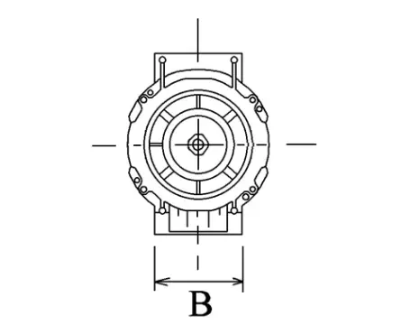 Côtes et dimensions de l'alternateur