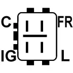 Connecteur régulateur PL60