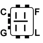 Connecteur régulateur PL67