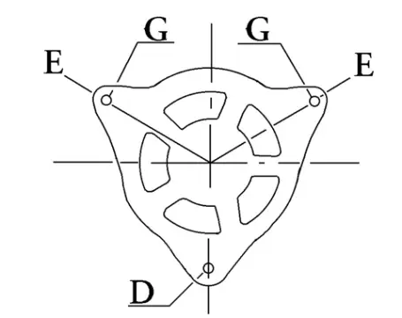 Côtes et dimensions de l'alternateur