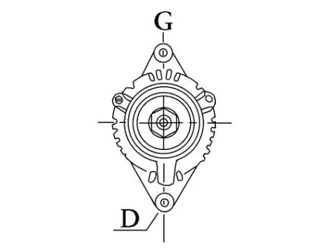 Côtes et dimensions de l'alternateur