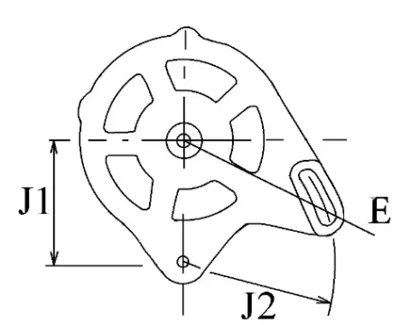 Côtes et dimensions de l'alternateur