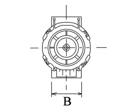 Côtes et dimensions de l'alternateur