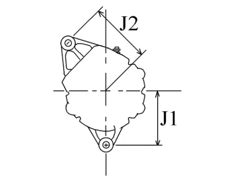 Côtes et dimensions de l'alternateur
