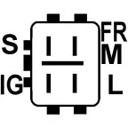 Connecteur régulateur PL92