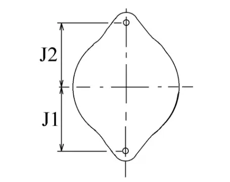 Côtes et dimensions de l'alternateur