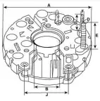 Pont de diodes pour alternateur Bosch 0120400840