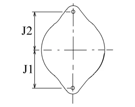 Côtes et dimensions de l'alternateur
