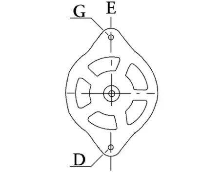 Côtes et dimensions de l'alternateur