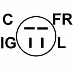 Connecteur régulateur PL13