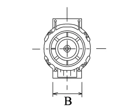 Côtes et dimensions de l'alternateur