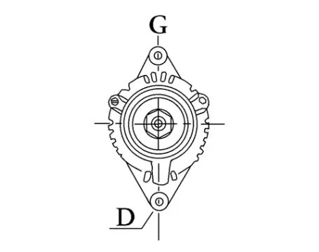 Côtes et dimensions de l'alternateur