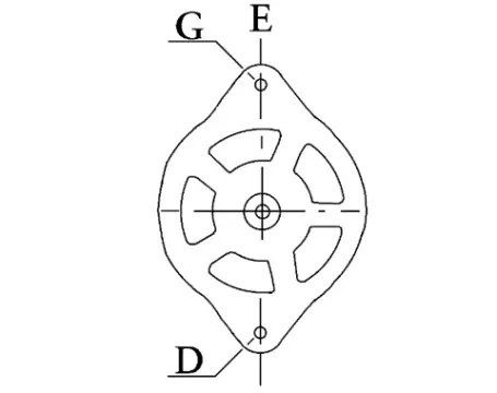 Côtes et dimensions de l'alternateur