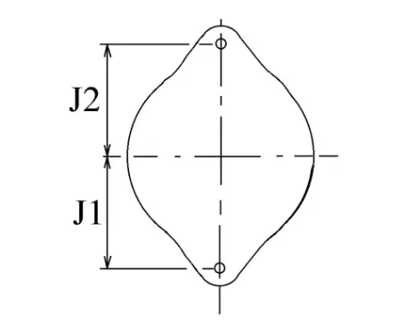 Côtes et dimensions de l'alternateur