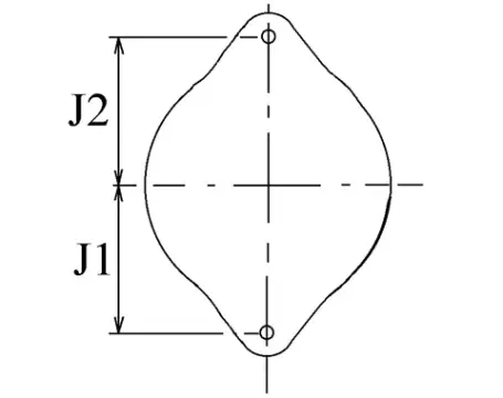 Côtes et dimensions de l'alternateur