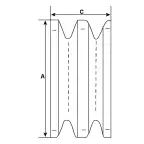 Poulie débrayable pour alternateur 0120400722 BOSCH