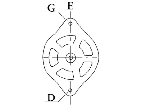 Côtes et dimensions de l'alternateur