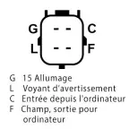 Schéma de branchement de l alternateur 116218