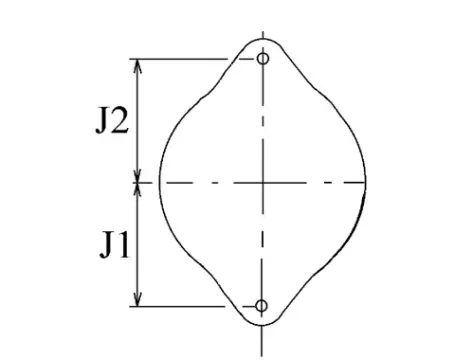Côtes et dimensions de l'alternateur