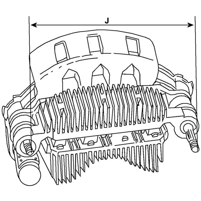 Pont de diodes compatible pour alternateur HITACHI 235660