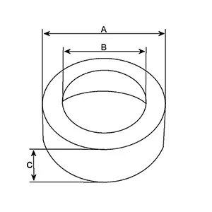 Côtes et dimensions du couvercle de palier