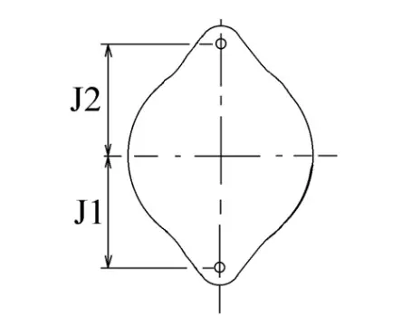 Côtes et dimensions de l'alternateur