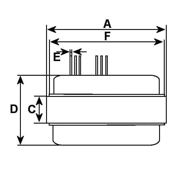 Côtes et dimensions stator pour alternateur