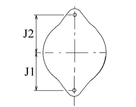 Côtes et dimensions de l'alternateur