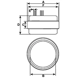 Côtes et dimensions du stator d'alternateur